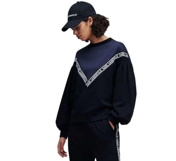 KARL LAGERFELD DÁMSKA DVOJFAREBNÁ MIKINA S LOGOM