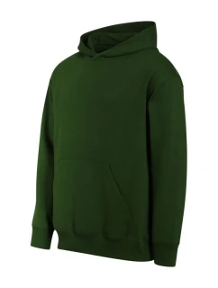 Unisex mikina s kapucňou Chill (fľaškovo zelená)