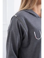 model 18747744 grafitové šaty - K-Fashion