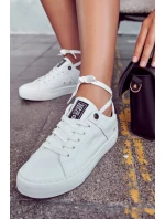 Kožené tenisky Big Star model 21580472 bílé a Černá - Big Star Shoes Kožené tenisky Big Star model 21580472 bílé a Černá - Big Star Shoes