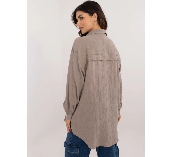 Košeľa D70032M11066D1 tmavá lila Košeľa D70032M11066D1 tmavá lila