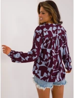 Bluzka model 20235229 bordowy - FPrice Bluzka model 20235229 bordowy - FPrice