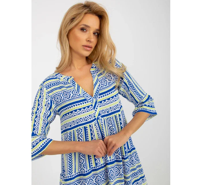 Dámske šaty D73771M30214F tmavo modré - FPrice