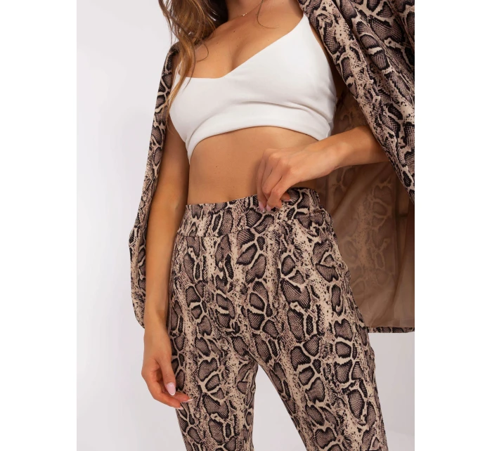 DHJ nohavice SP 13926 3.67P čierna a béžová