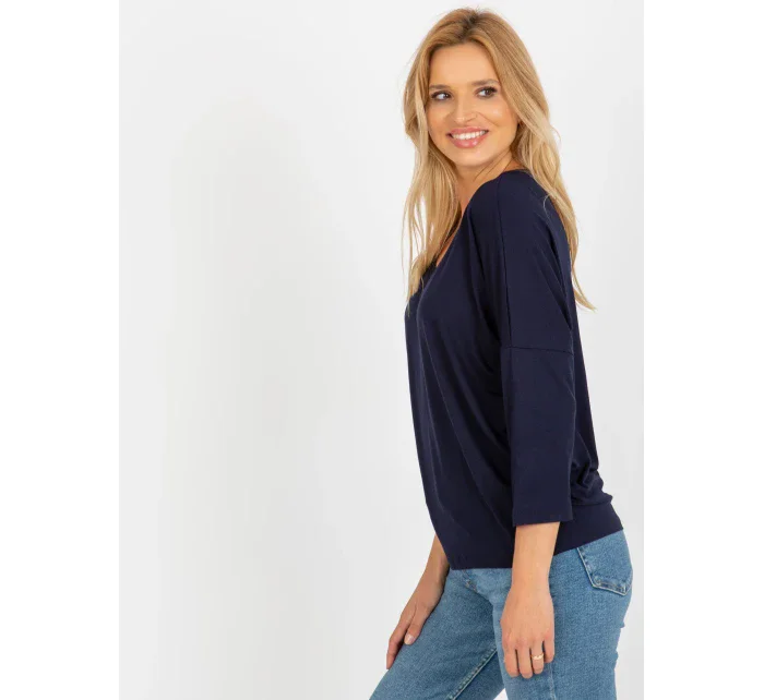 Bluzka RV BZ model 18510331 granatowy - FPrice Bluzka RV BZ model 18510331 granatowy - FPrice