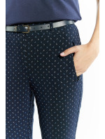Monnari Dámské kalhoty s páskem Navy Blue