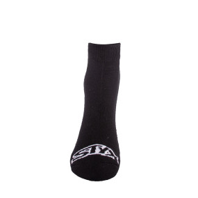 Styx nízke čierne ponožky s bielym logom