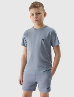Chlapčenské jednofarebné tričko 4F - modré