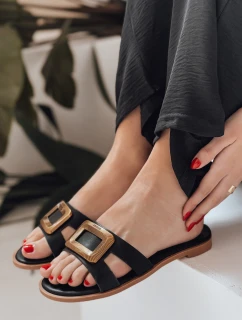 GLAMSTEP dámske žabky čierne FashionStreet ZY0930