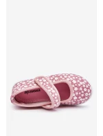 Dětské balerínky na suchý zip v růžové model 21610949 - Boto