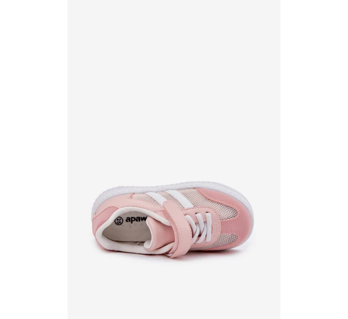 Dětské tenisky na suchý zip růžové model 21692520 - Boto