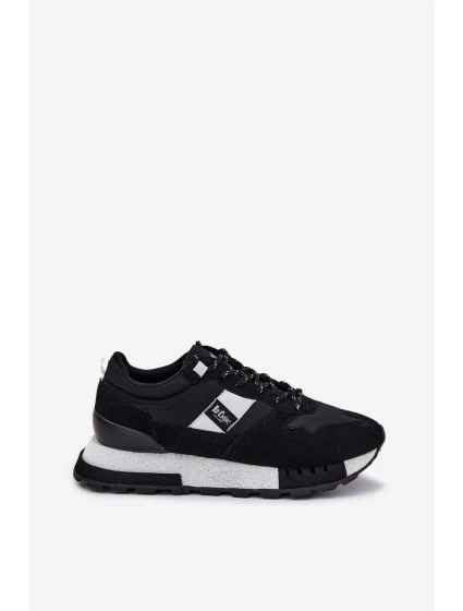 Sneakersy Męskie Na Platformie Lee Cooper LCJ-25-03-3378M Czarne