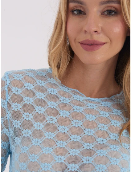 Blúzka PM BZ SF127.75 svetlomodrá