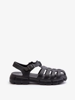 Dámské pěnové římské sandály Black Gasaria
