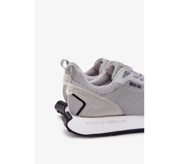 Pánske tenisky na platforme Big Star HI-POLY SYSTEM - sivé