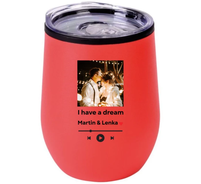 Termohrnek "bowl" s vlastním odkazem na oblíbenou písničku Termohrnek "bowl" s vlastním odkazem na oblíbenou písničku