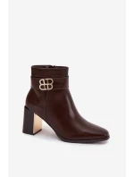 Topánky na podpätku model 220693 Step in style