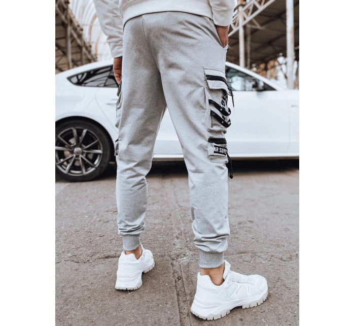 Pánske bojové nohavice šedé FashionStreet UX4219
