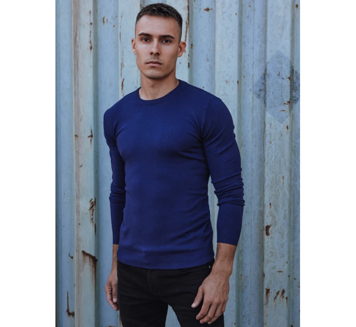 Pánský klasický modrý svetr Dstreet model 21979974 - FashionStreet