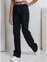 Dámske široké džínsy tmavomodré FashionStreet UY2775 Dámske široké džínsy tmavomodré FashionStreet UY2775