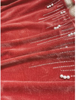 Velurový dres v barvě s aplikací model 17606001 - Defox