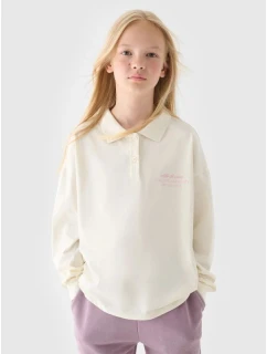 Hladké dievčenské dlhé rukávy 4F Junior 4FJRAW24TLONF438-11S