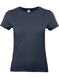 B&C #E190 /women Dámské tričko z těžké bavlny 01.004T navy