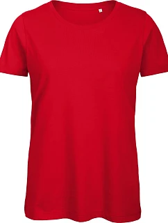 B&C Inspire T /women_° Dámske tričko s strihom Medium Fit z bio bavlny 01.TW43 červené