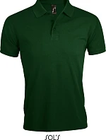 SOL'S Prime Men Pánske polo tričko z hrubej bavlny 25.0571 fľaškovozelené