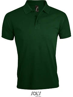 SOL'S Prime Men Pánske polo tričko z hrubej bavlny 25.0571 fľaškovozelené