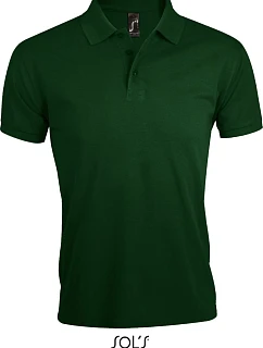 SOL'S Prime Men Pánske polo tričko z hrubej bavlny 25.0571 fľaškovozelené