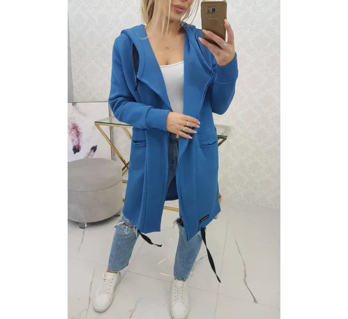 Zateplená džínová bunda s kapucí Zateplená džínová bunda s kapucí