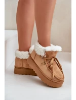 Śniegowce Damskie Na Platformie Z Futerkiem Typu Branek Camel Ciabellae Śniegowce Damskie Na Platformie Z Futerkiem Typu Branek Camel Ciabellae