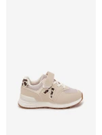Dětské sportovní tenisky na suchý zip béžové Galisse