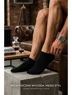 Pánské model 22044985 Ponožky Ultra Tenké Černé - Milena