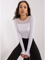 Bluzka RV BZ model 19034319 biały - FPrice Bluzka RV BZ model 19034319 biały - FPrice