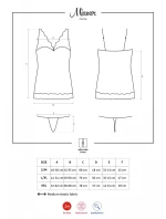 Elegantná košieľka Miamor chemise tyrkys - Obsessive