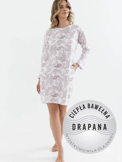 Dámská noční košile model 21780738 Bílá vzor - Cana