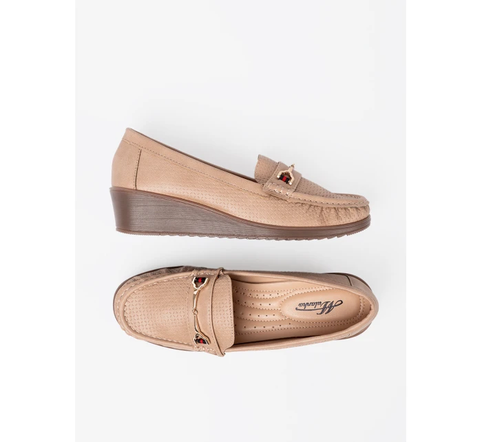 Pohodlné hnedé dámske topánky na klinoch Pohodlné hnedé dámske topánky na klinoch