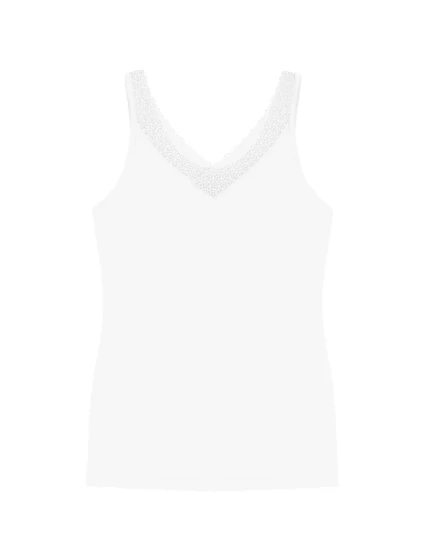 Feel of Modal Tank Top - WHITE - TRIUMPH WHITE - TRIUMPH