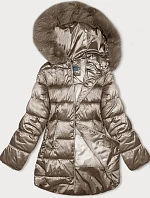 Dámska bunda bomber S'west beige (B8192-12)