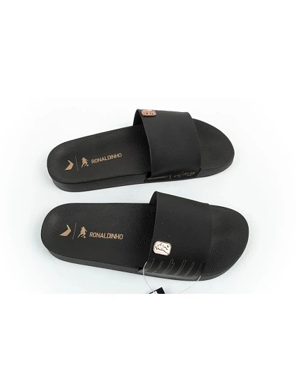 Pánské sportovní žabky model 22114899 Slide pohodlné černé pantofle - Rider Pánské sportovní žabky model 22114899 Slide pohodlné černé pantofle - Rider