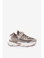 Športové tenisky Detská obuv na suchý zips Khaki Ronivelle Športové tenisky Detská obuv na suchý zips Khaki Ronivelle