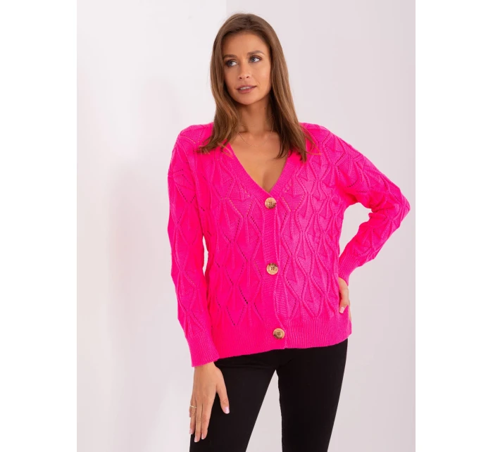 Sweter BA SW  fluo różowy model 21142000 - FPrice