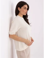 Sweter MO SW model 21766170 jasny beżowy - FPrice Sweter MO SW model 21766170 jasny beżowy - FPrice