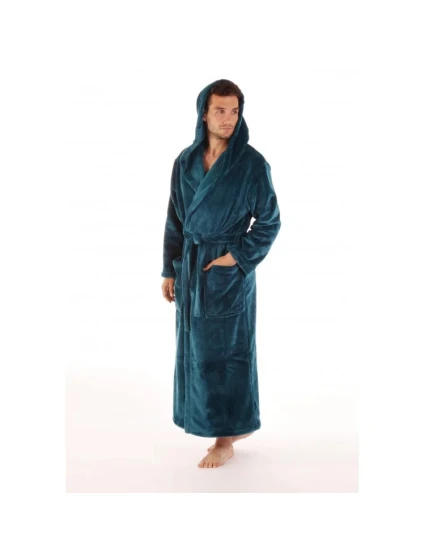 Unisex župan s kapucňou Siena 3156 Petrol - Vestis