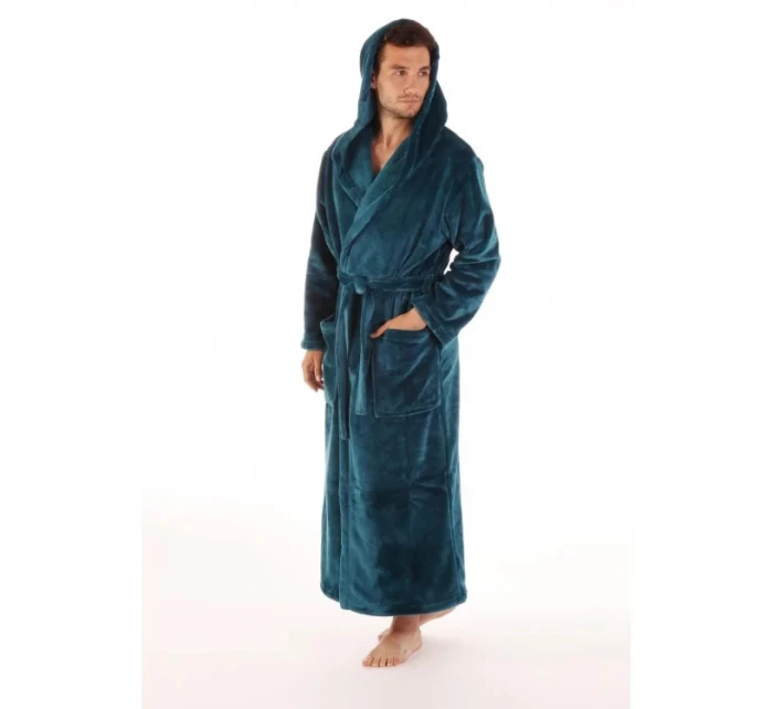 Unisex župan s kapucňou Siena 3156 Petrol - Vestis