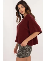 Sveter s krátkym rukávom model 202702 Taliansko Moda Sveter s krátkym rukávom model 202702 Taliansko Moda