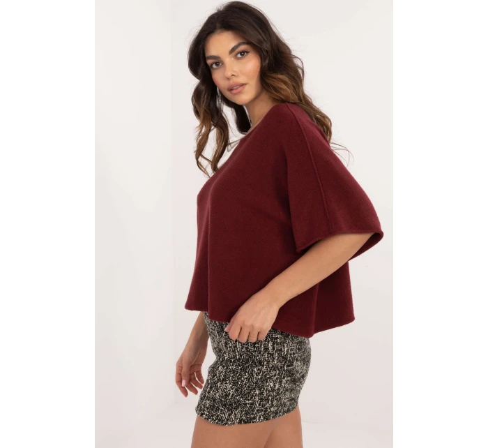 Sveter s krátkym rukávom model 202702 Taliansko Moda Sveter s krátkym rukávom model 202702 Taliansko Moda