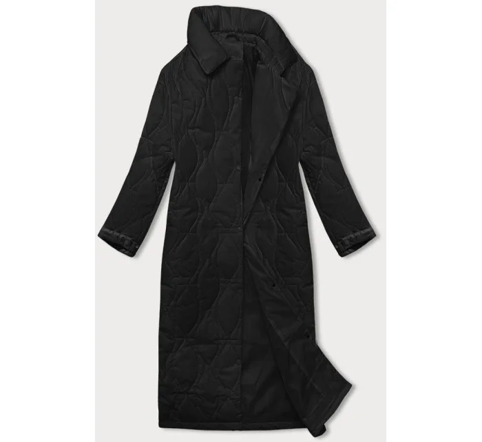 Černý dámský oversize kabát model 18919122 - J.STYLE